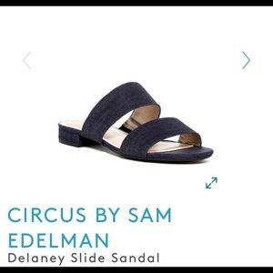 Circus Sam Edelman Delaney Navy Slide Sandals